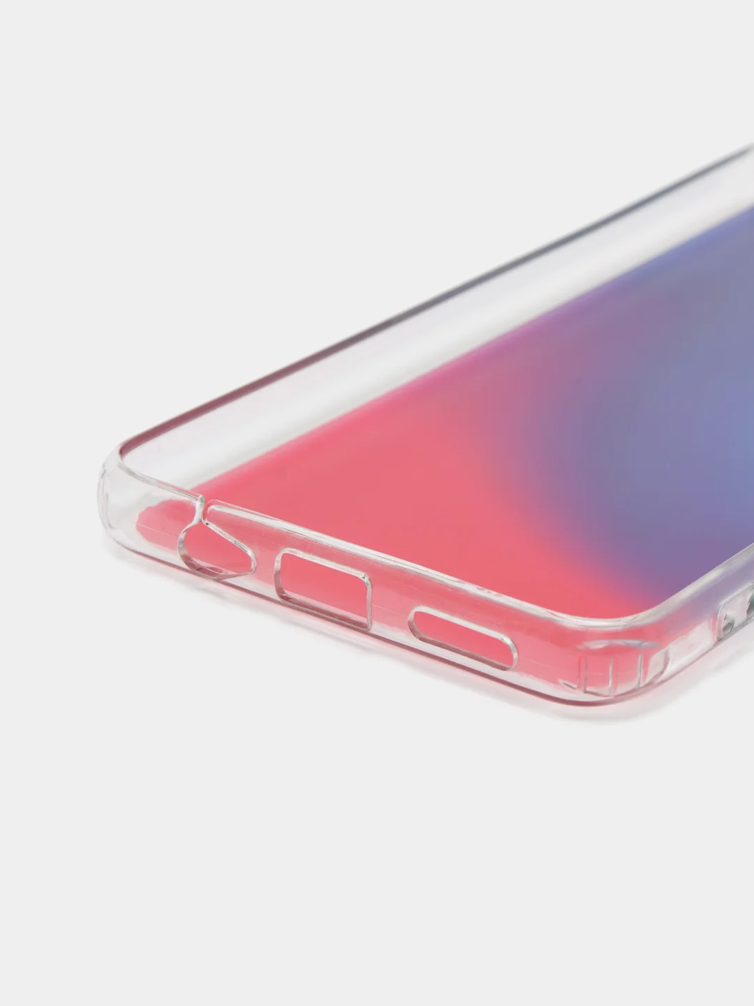 Индиго чехол силиконовый для Note 11, с рисунком, из органического стекла