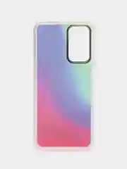 Индиго чехол силиконовый для Note 11, с рисунком, из органического стекла