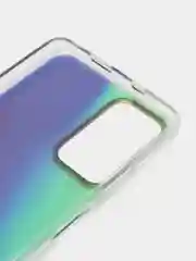 Индиго чехол силиконовый для Note 11, с рисунком, из органического стекла