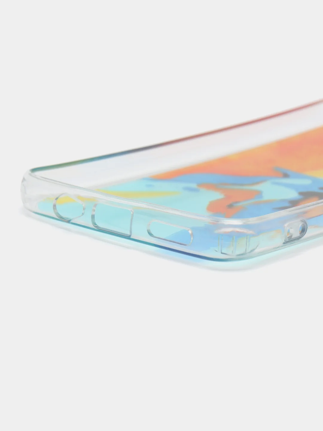 Светло-оранжевый чехол силиконовый для Note 11, с рисунком, из органического стекла