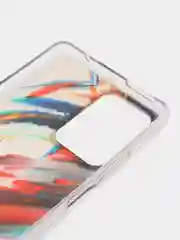 Алый силиконовый чехол Mi 11t рисунком,из органического стекла