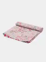 Красный отрез ткани перкаль "Цветы", 50*70 см