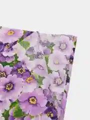 Фиолетовый отрез ткани перкаль "Цветы", 50*70 см