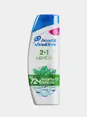 Шампунь и бальзам-ополаскиватель против перхоти HEAD & SHOULDERS "2 в 1 Ментол", 600 мл