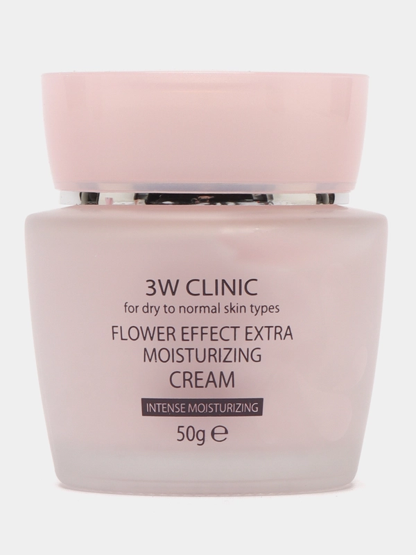Крем увлажняющий для лица с цветочными экстрактами 3W Clinic Flower Moistur Cream 50 мл