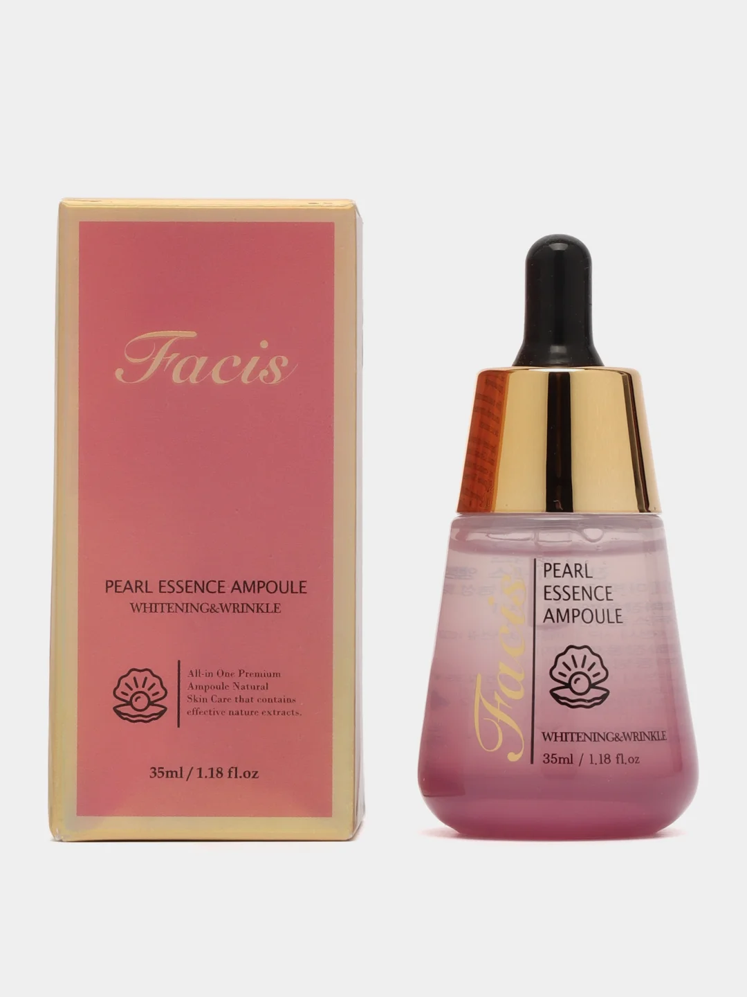 Сыворотка для лица с экстрактом жемчуга Jigott  Facis Pearl Essence Ampoule 35 мл