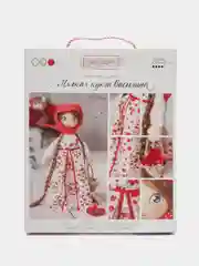 Вишнёвый набор для шитья интерьерной куклы своими руками