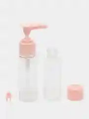 Розовый дорожный набор флаконов