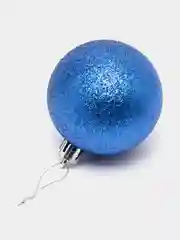 Шары ёлочные, 6 шт, 6 см, синие