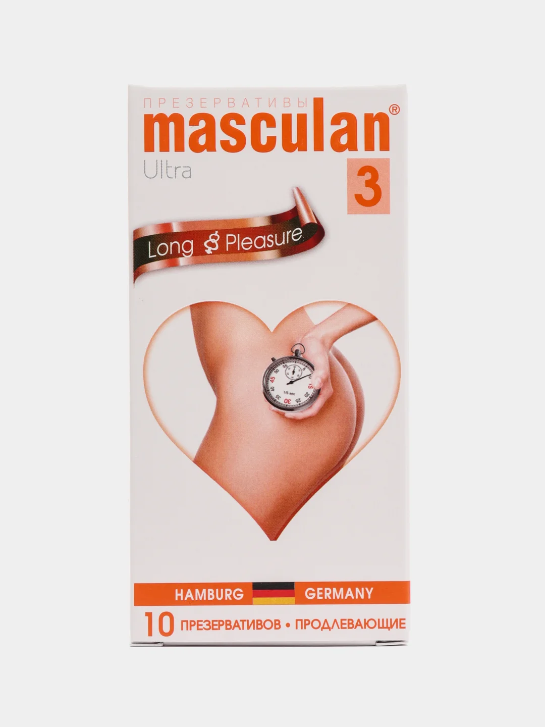 Презервативы Masculan 3 Ultra, продлевающие с колечками и пупырышками, 10 штук