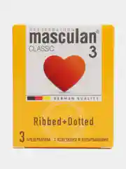 Презервативы Masculan 3 Classic с колечками и пупырышками, 3 штуки