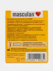 Презервативы Masculan 3 Classic с колечками и пупырышками, 3 штуки