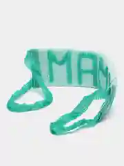 Желтый мочалка банная с надписью "Мама"