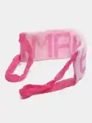 Фуксия мочалка банная с надписью "Мама"