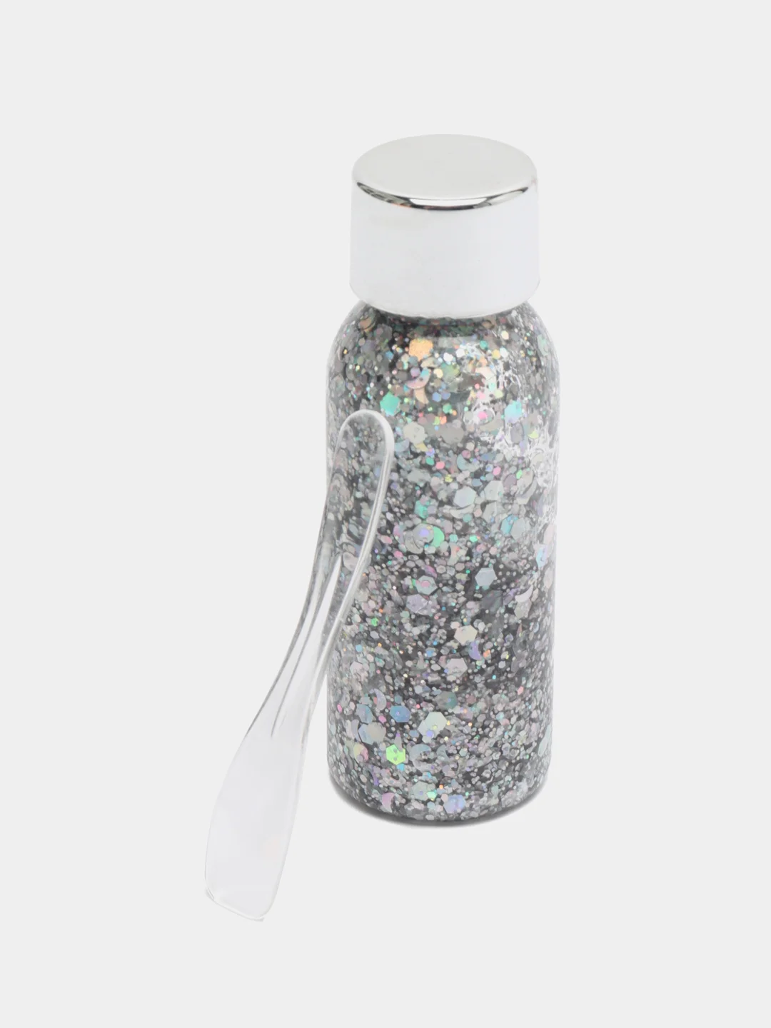 Серебряный глиттер - гель для лица, тела и волос, блестки Handaiyan Glitter 9 цветов