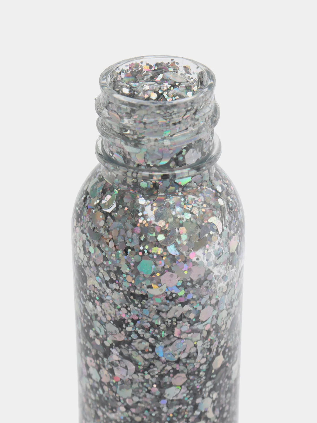 Серебряный глиттер - гель для лица, тела и волос, блестки Handaiyan Glitter 9 цветов