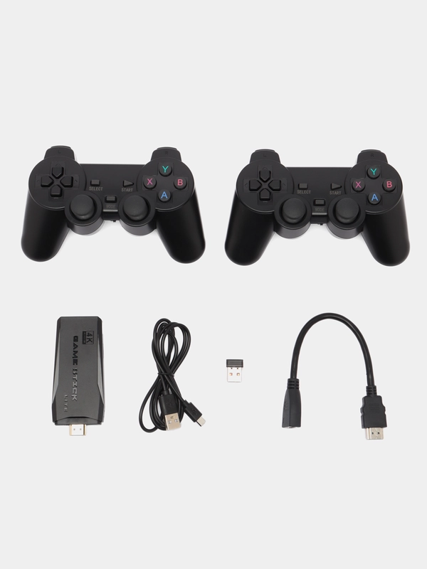 Игровая приставка для ТВ ретро Game Stick Lite 64 Гб, 4k Ultra HD, 2 геймпада, 10000 игр