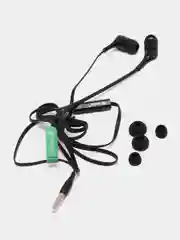 Черный наушники Celebrat D3 HEAY EARPHONES  black/white (с микрофоном)