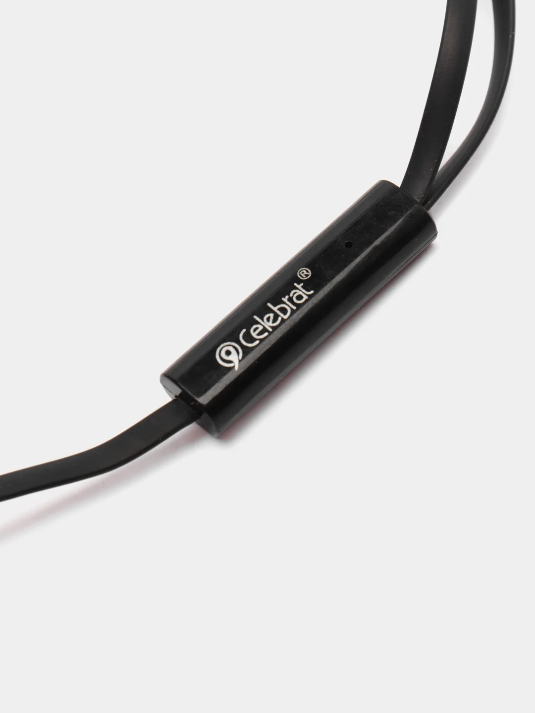 Черный наушники Celebrat D3 HEAY EARPHONES black/white (с микрофоном)