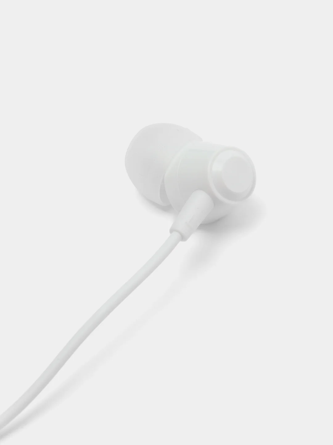 Белый наушники Celebrat G4 STEREO SOUND EARPHONES black/ white (вакуумные с микрофоном )