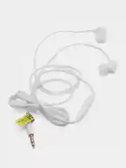 Белый наушники Celebrat G4 STEREO SOUND EARPHONES  black/ white   (вакуумные с микрофоном )