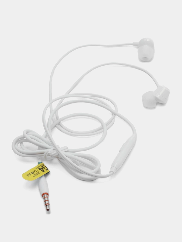 Наушники Celebrat G4 STEREO SOUND EARPHONES  black/ white   (вакуумные с микрофоном )