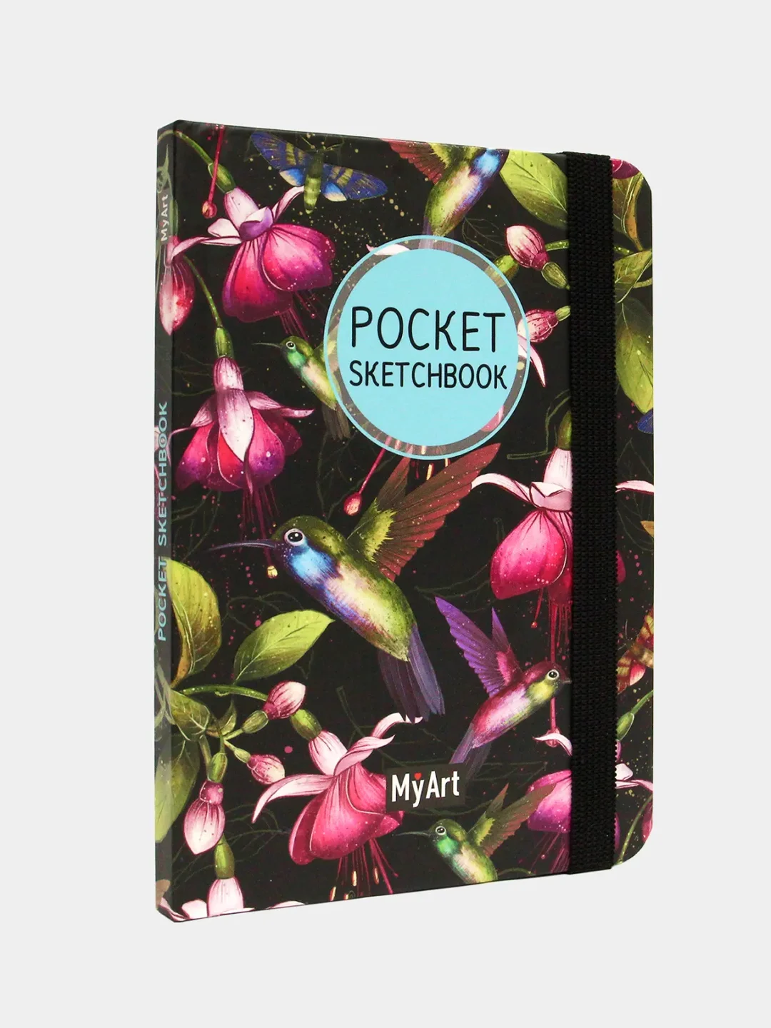 Ледяной скетчбук А6 MyArt Pocket, с резинкой, 48 листов. Проф-Пресс