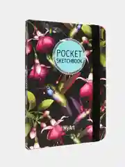 Ледяной скетчбук А6 MyArt Pocket, с резинкой, 48 листов. Проф-Пресс