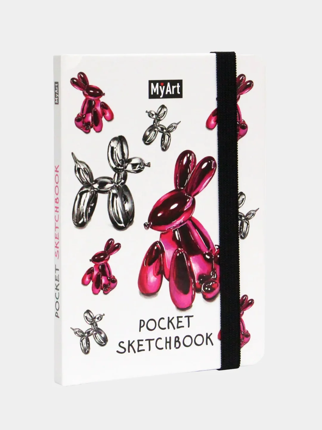 Кремовый скетчбук А6 MyArt Pocket, с резинкой, 48 листов. Проф-Пресс