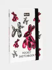 Кремовый скетчбук А6 MyArt Pocket, с резинкой, 48 листов. Проф-Пресс