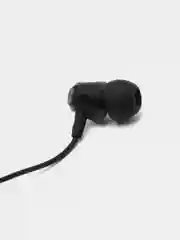 Черный наушники Celebrat G4 STEREO SOUND EARPHONES  black/ white   (вакуумные с микрофоном )