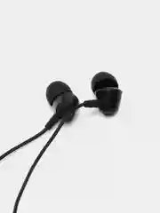 Черный наушники Celebrat G4 STEREO SOUND EARPHONES  black/ white   (вакуумные с микрофоном )