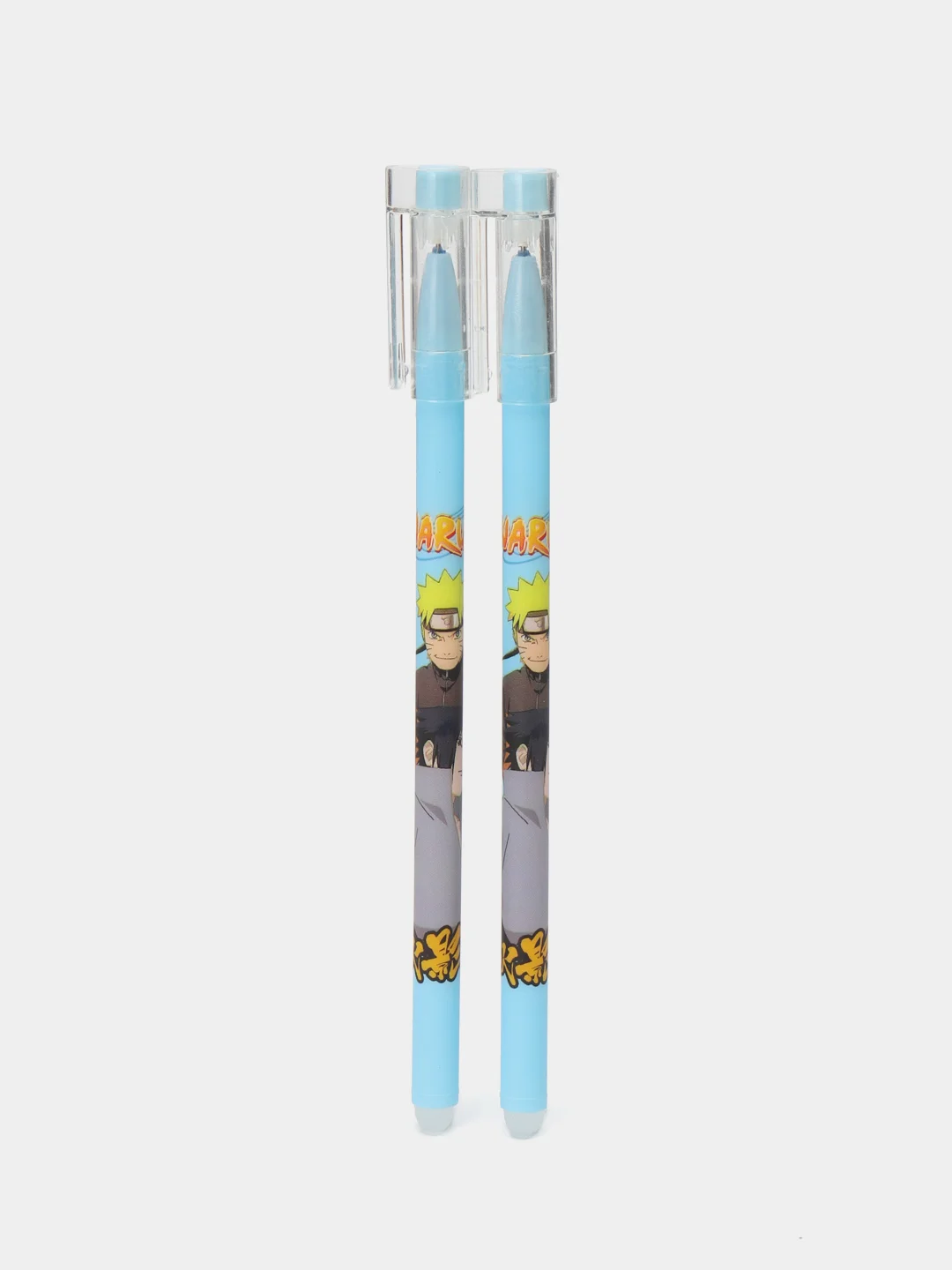Синий ручка стираемая по аниме Naruto, синяя, гелевая