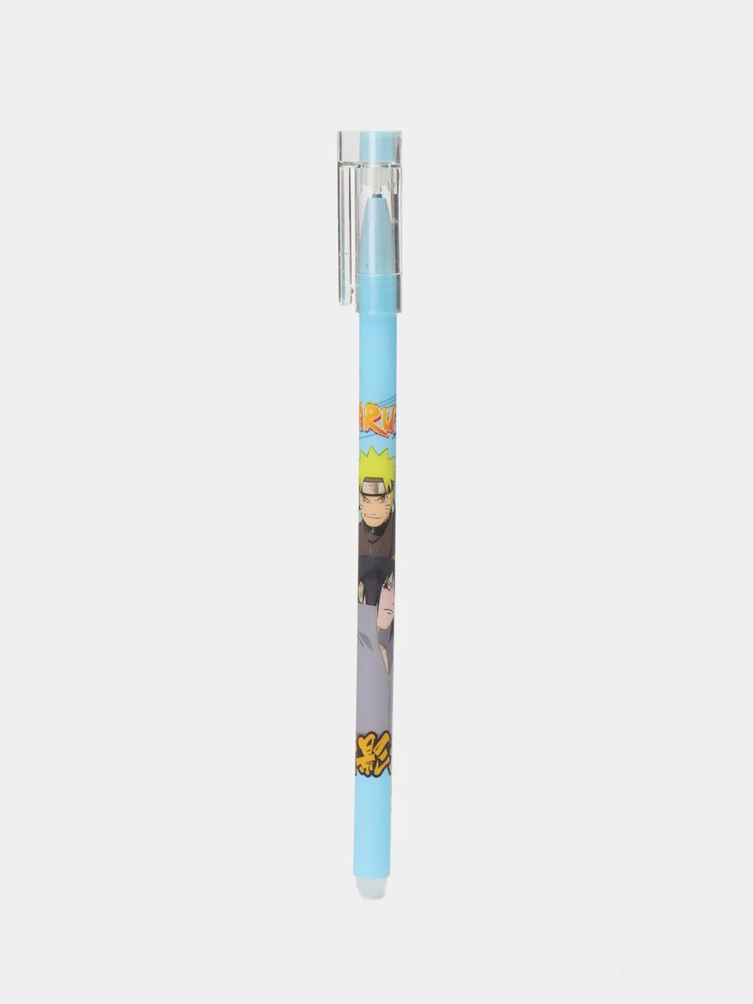 Синий ручка стираемая по аниме Naruto, синяя, гелевая