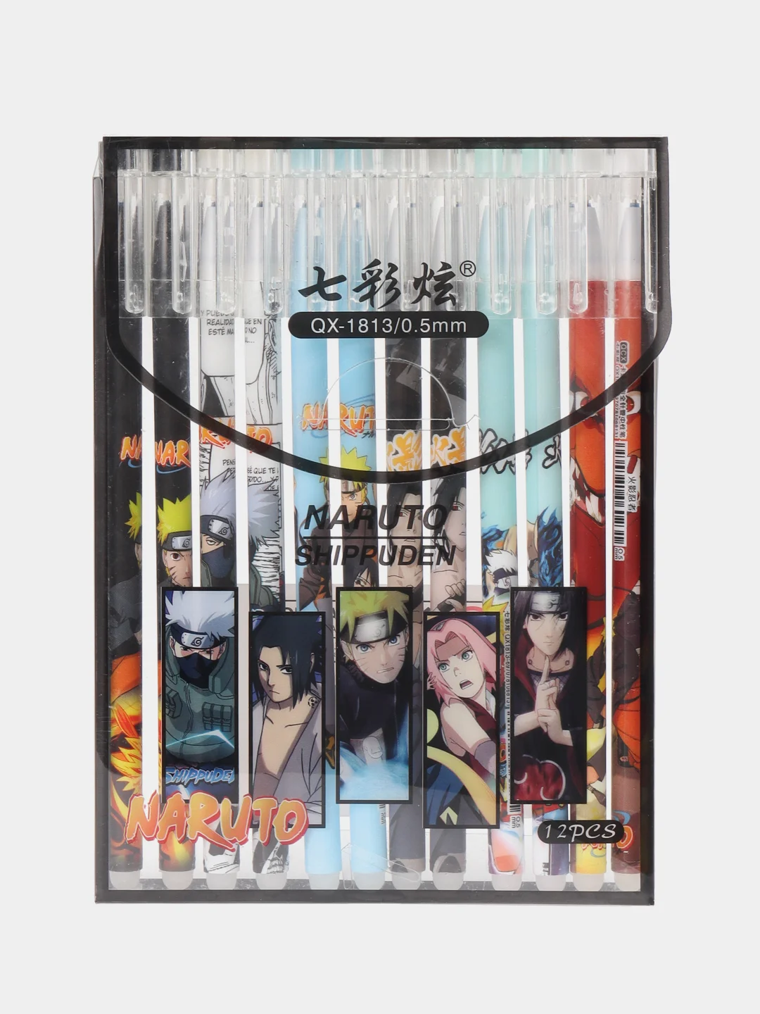 Шоколадный ручка стираемая по аниме Naruto, синяя, гелевая