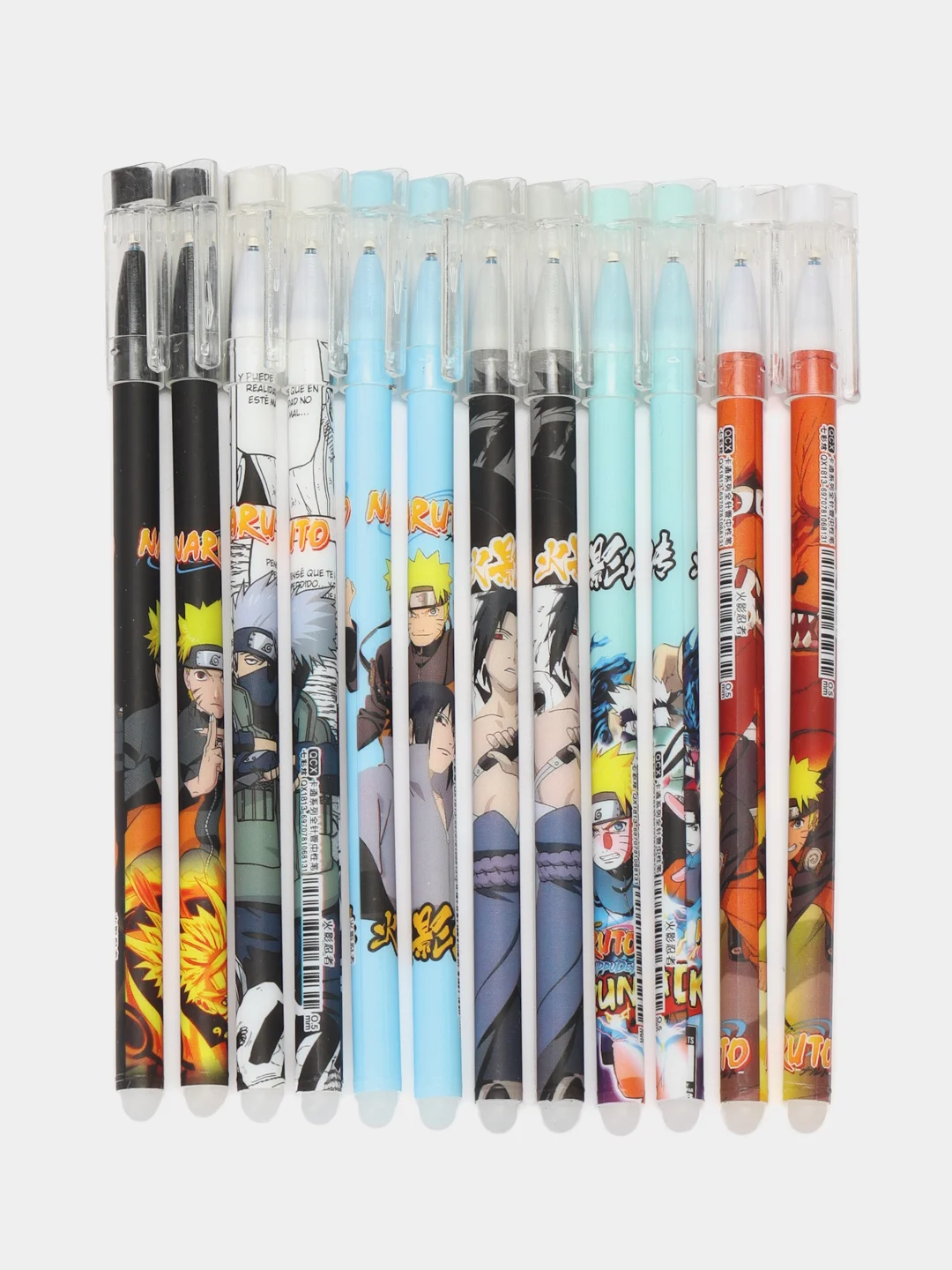Шоколадный ручка стираемая по аниме Naruto, синяя, гелевая