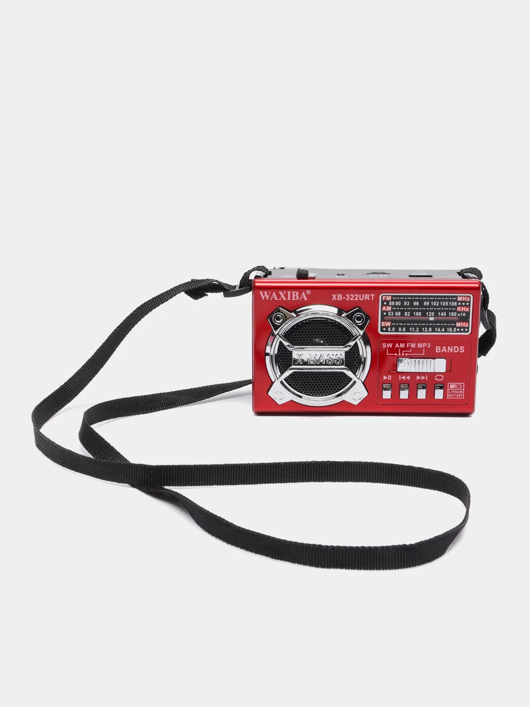 Радио Waxiba XB-322 AM/FM, с фонарем и mp3 плеером, USB, SD
