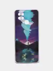 Пурпурный чехол для Xiaomi Redmi 10C / Poco C40, Сяоми Редми 10С / Поко С40, силиконовый, с рисунком
