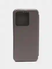 Серебряный чехол книжка Tecno Spark GO 2022, Tecno Spark 8C / Техно Спарк Го 2022, Спарк 8С
