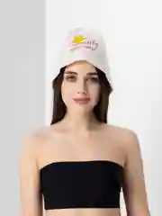 Золотой шапка банная, классическая, с вышивкой