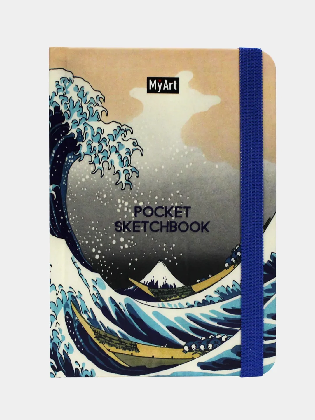 Пудровый скетчбук А6 MyArt Pocket, с резинкой, 48 листов. Проф-Пресс