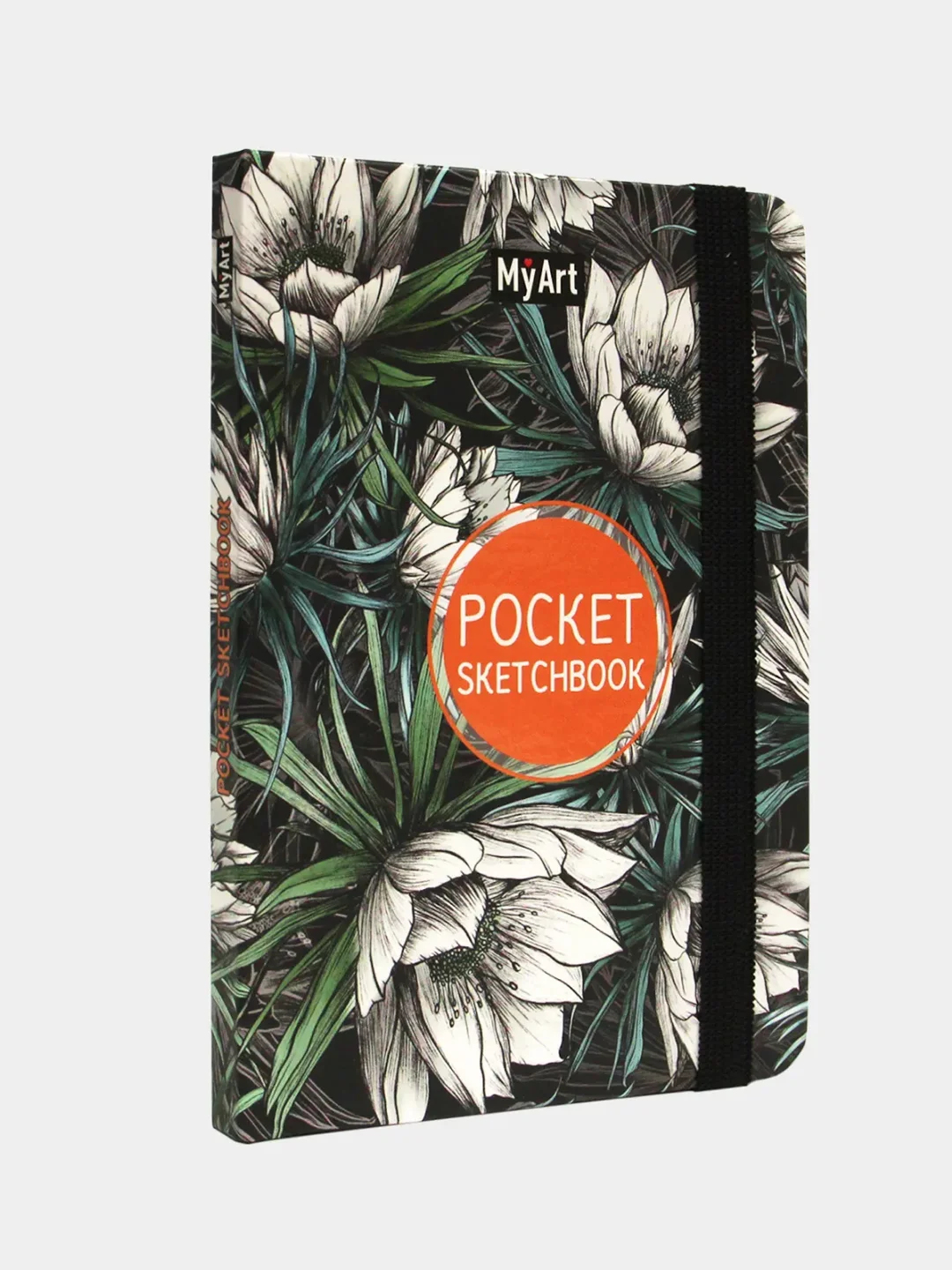 Индиго скетчбук А6 MyArt Pocket, с резинкой, 48 листов. Проф-Пресс
