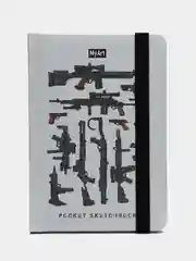 Горчичный скетчбук А6 MyArt Pocket, с резинкой, 48 листов. Проф-Пресс