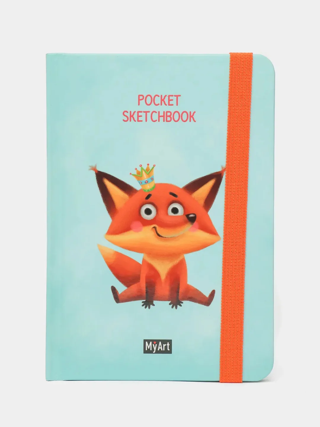Лазурный скетчбук А6 MyArt Pocket, с резинкой, 48 листов. Проф-Пресс