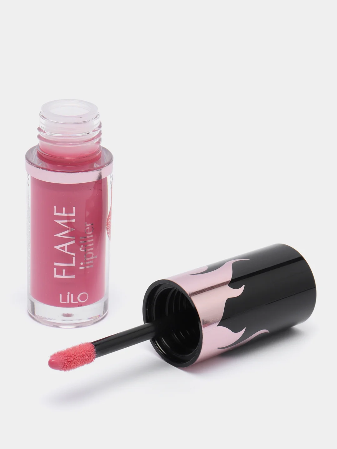 Бежевый меланж блеск для губ LiLo FLAME lipfiller