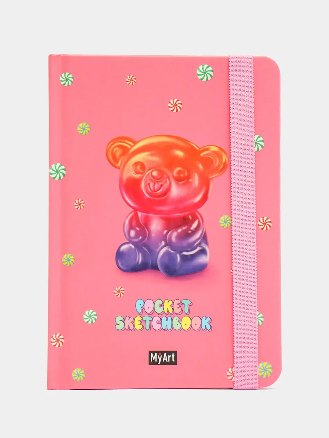 Бирюзовый скетчбук А6 MyArt Pocket, с резинкой, 48 листов. Проф-Пресс