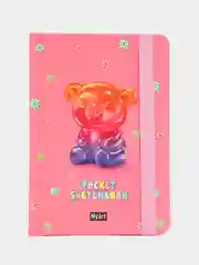 Бирюзовый скетчбук А6 MyArt Pocket, с резинкой, 48 листов. Проф-Пресс