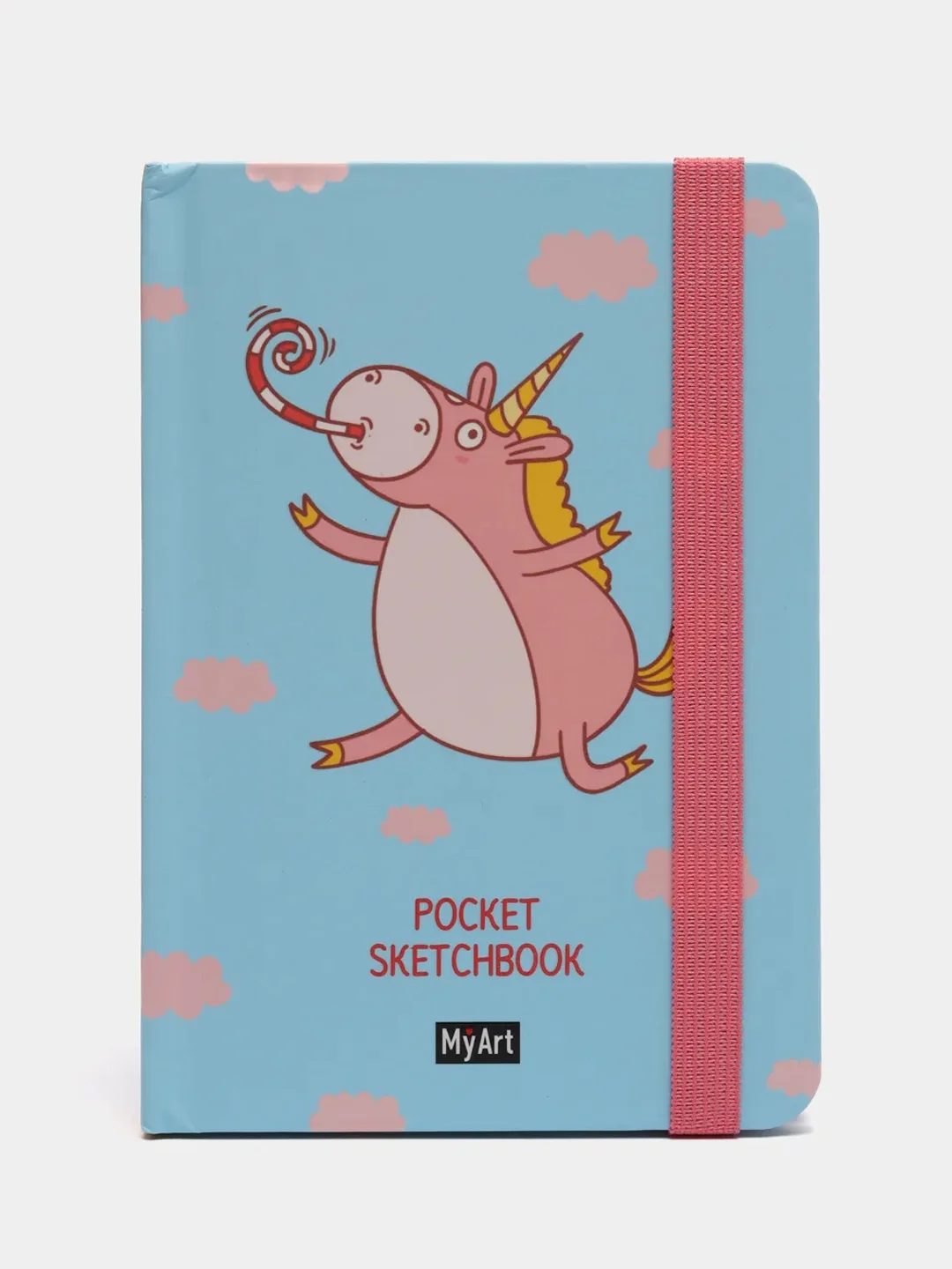 Конфетный скетчбук А6 MyArt Pocket, с резинкой, 48 листов. Проф-Пресс
