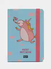 Конфетный скетчбук А6 MyArt Pocket, с резинкой, 48 листов. Проф-Пресс