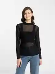 Лонгслив женский сетчатый